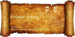 Palmer Bence névjegykártya